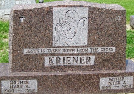 KRIENER, PETER J - Fayette County, Iowa | PETER J KRIENER 