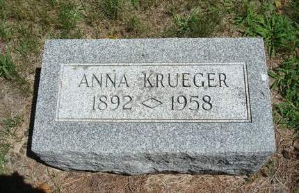 KRUEGER, ANNA - Fayette County, Iowa | ANNA KRUEGER 