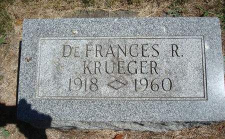 KRUEGER, DEFRANCES R. - Fayette County, Iowa | DEFRANCES R. KRUEGER 