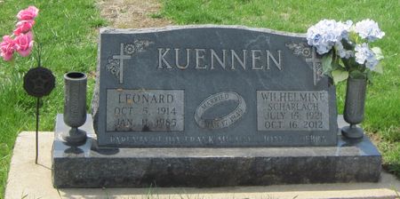 KUENNEN, WILHELMINE - Fayette County, Iowa | WILHELMINE KUENNEN 
