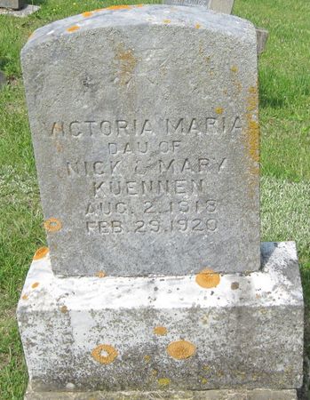 KUENNEN, VICTORIA MARIA - Fayette County, Iowa | VICTORIA MARIA KUENNEN 