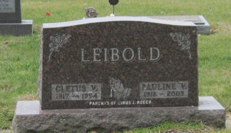LEIBOLD, CLETUS V - Fayette County, Iowa | CLETUS V LEIBOLD 