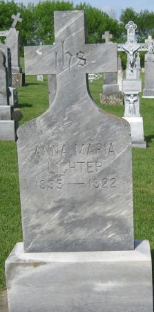 LICHTER, ANNA MARIA - Fayette County, Iowa | ANNA MARIA LICHTER 