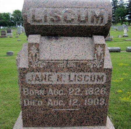 LISCUM, JANE N. - Fayette County, Iowa | JANE N. LISCUM 