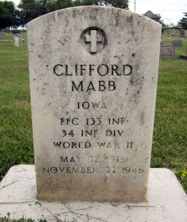 MABB, CLIFFORD - Fayette County, Iowa | CLIFFORD MABB 