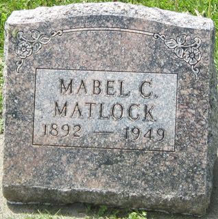 MATLOCK, MABEL C. - Fayette County, Iowa | MABEL C. MATLOCK 