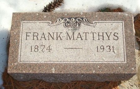 MATTHYS, FRANK - Fayette County, Iowa | FRANK MATTHYS 