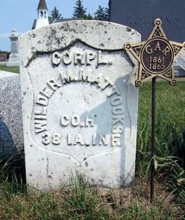 MATTOCKS, WILDER M. - Fayette County, Iowa | WILDER M. MATTOCKS 