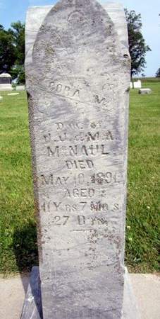 MCNAUL, CORA MAY - Fayette County, Iowa | CORA MAY MCNAUL 