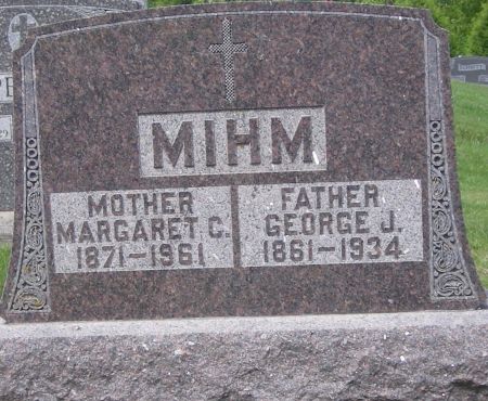 MIHM, MARGARET C - Fayette County, Iowa | MARGARET C MIHM 