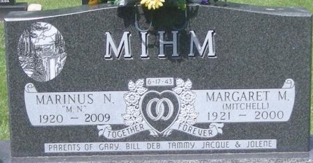 MIHM, MARGARET M - Fayette County, Iowa | MARGARET M MIHM 