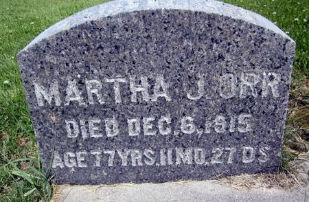 ORR, MARTHA J. - Fayette County, Iowa | MARTHA J. ORR 
