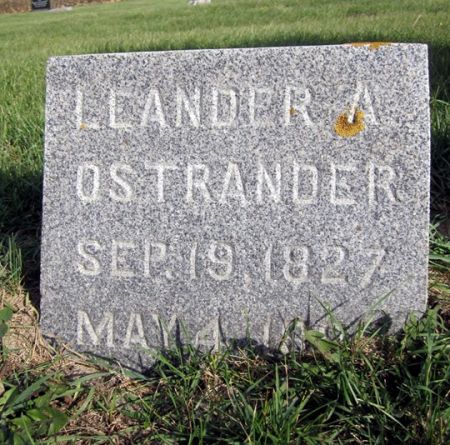 OSTRANDER, LEANDER A. - Fayette County, Iowa | LEANDER A. OSTRANDER 