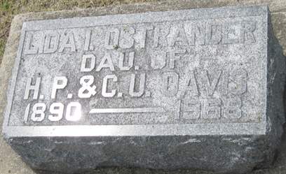 OSTRANDER, LIDA I. - Fayette County, Iowa | LIDA I. OSTRANDER 
