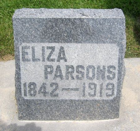 PARSONS, ELIZA - Fayette County, Iowa | ELIZA PARSONS 
