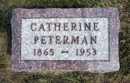 PETERMAN, CATHERINE - Fayette County, Iowa | CATHERINE PETERMAN 