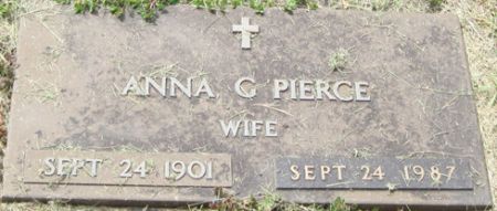 PIERCE, ANNA G. - Fayette County, Iowa | ANNA G. PIERCE 