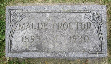 PROCTOR, MAUDE - Fayette County, Iowa | MAUDE PROCTOR 
