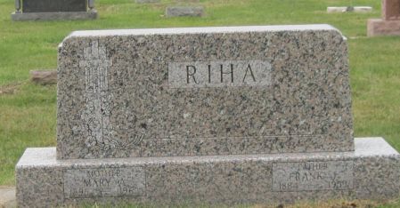 RIHA, FRANK J - Fayette County, Iowa | FRANK J RIHA 