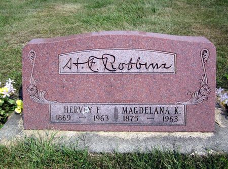 BIGLER ROBBINS, MAGDELANA K. - Fayette County, Iowa | MAGDELANA K. BIGLER ROBBINS 