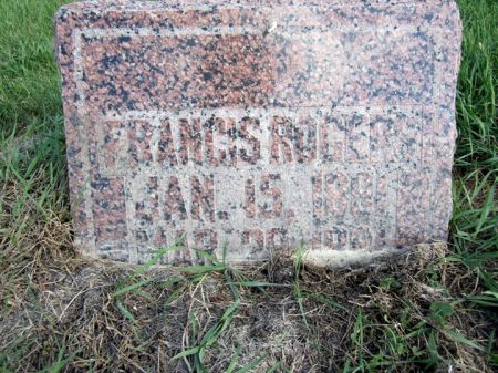 ROGERS, FRANCIS - Fayette County, Iowa | FRANCIS ROGERS 
