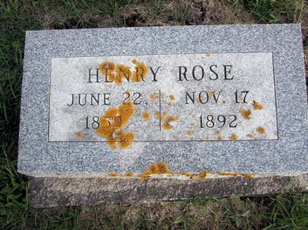 ROSE, HENRY - Fayette County, Iowa | HENRY ROSE 