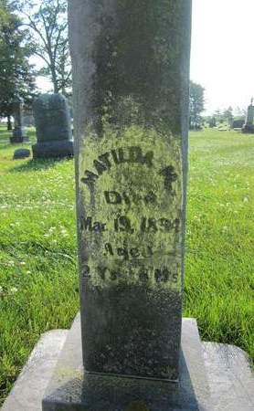 RYSER, MATILDA - Fayette County, Iowa | MATILDA RYSER 