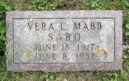 MABB SABO, VERA L. - Fayette County, Iowa | VERA L. MABB SABO 