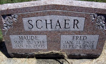 MONTGOMERY SCHAER, MAUD - Fayette County, Iowa | MAUD MONTGOMERY SCHAER 