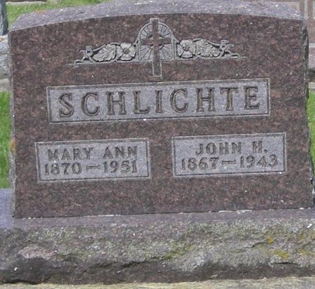 SCHLICHTE, MARY ANN - Fayette County, Iowa | MARY ANN SCHLICHTE 