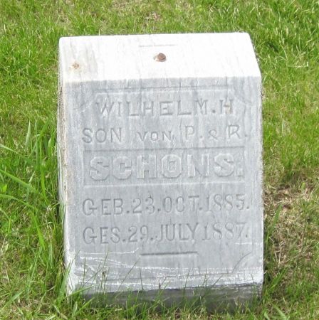 SCHONS, WILHELM H - Fayette County, Iowa | WILHELM H SCHONS 
