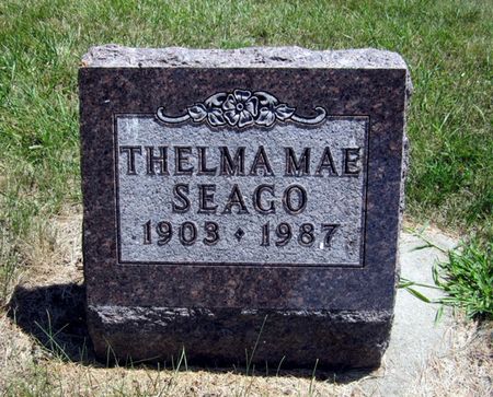 SEAGO, THELMA MAE - Fayette County, Iowa | THELMA MAE SEAGO 