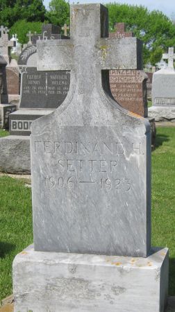 SETTER, FERDINAND H - Fayette County, Iowa | FERDINAND H SETTER 
