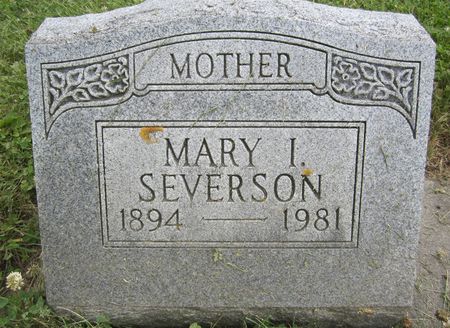 SEVERSON, MARY I. - Fayette County, Iowa | MARY I. SEVERSON 