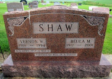 SHAW, VERNON W. - Fayette County, Iowa | VERNON W. SHAW 