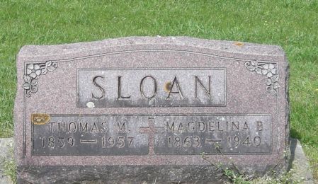 SLOAN, MAGDELINA B - Fayette County, Iowa | MAGDELINA B SLOAN 