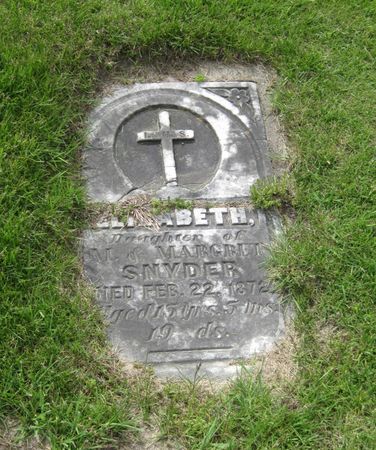 SNYDER, ELIZABETH - Fayette County, Iowa | ELIZABETH SNYDER 