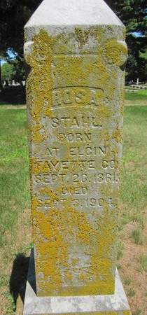 STAHL, ROSA - Fayette County, Iowa | ROSA STAHL 