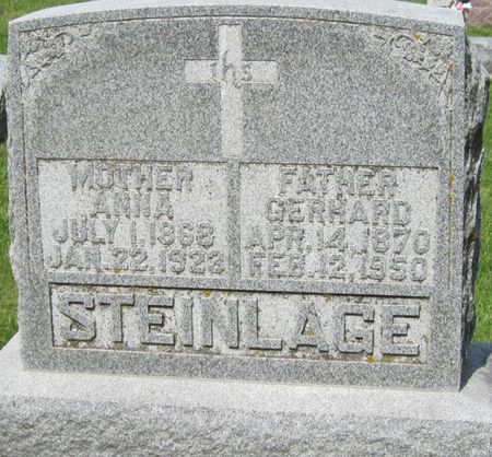 STEINLAGE, GERHARD - Fayette County, Iowa | GERHARD STEINLAGE 