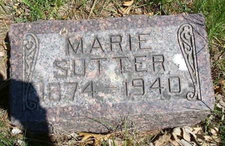 SUTTER, MARIE - Fayette County, Iowa | MARIE SUTTER 
