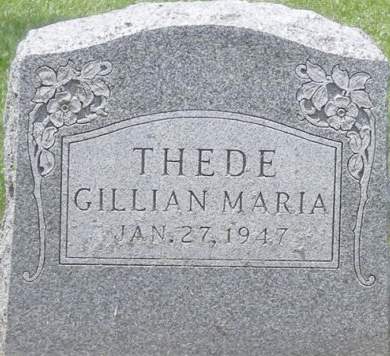 THEDE, GILLIAN MARIA - Fayette County, Iowa | GILLIAN MARIA THEDE 