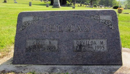 THOMAS, ORVILDA M. - Fayette County, Iowa | ORVILDA M. THOMAS 