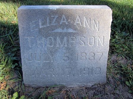 THOMPSON, ELIZA ANN - Fayette County, Iowa | ELIZA ANN THOMPSON 