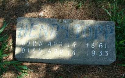 TOPP, HENRY - Fayette County, Iowa | HENRY TOPP 