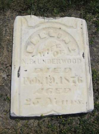 UNDERWOOD, EMELINE - Fayette County, Iowa | EMELINE UNDERWOOD 