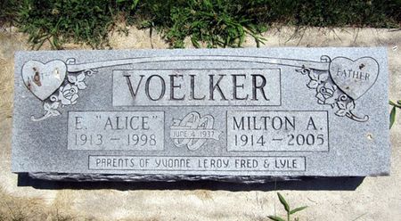 VOELKER, E. ALICE - Fayette County, Iowa | E. ALICE VOELKER 