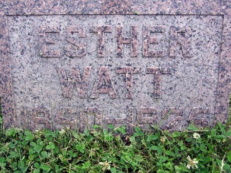 WATT, ESTHER - Fayette County, Iowa | ESTHER WATT 
