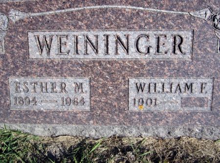 WEININGER, WILLIAM F. - Fayette County, Iowa | WILLIAM F. WEININGER 
