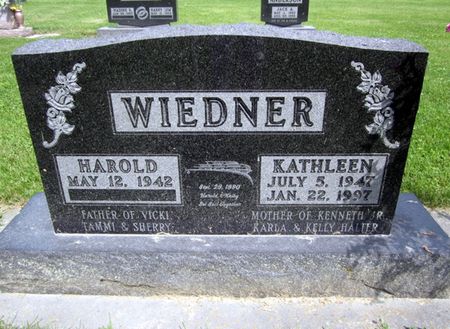 WIEDNER, KATHLEEN - Fayette County, Iowa | KATHLEEN WIEDNER 