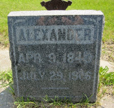 WILDER, ALEXANDER - Fayette County, Iowa | ALEXANDER WILDER 